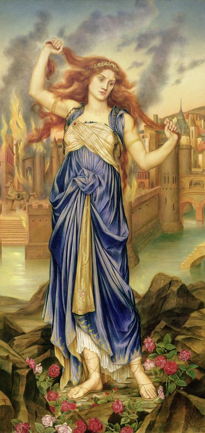 Cassandra, 1898 by Evelyn De Morgan
